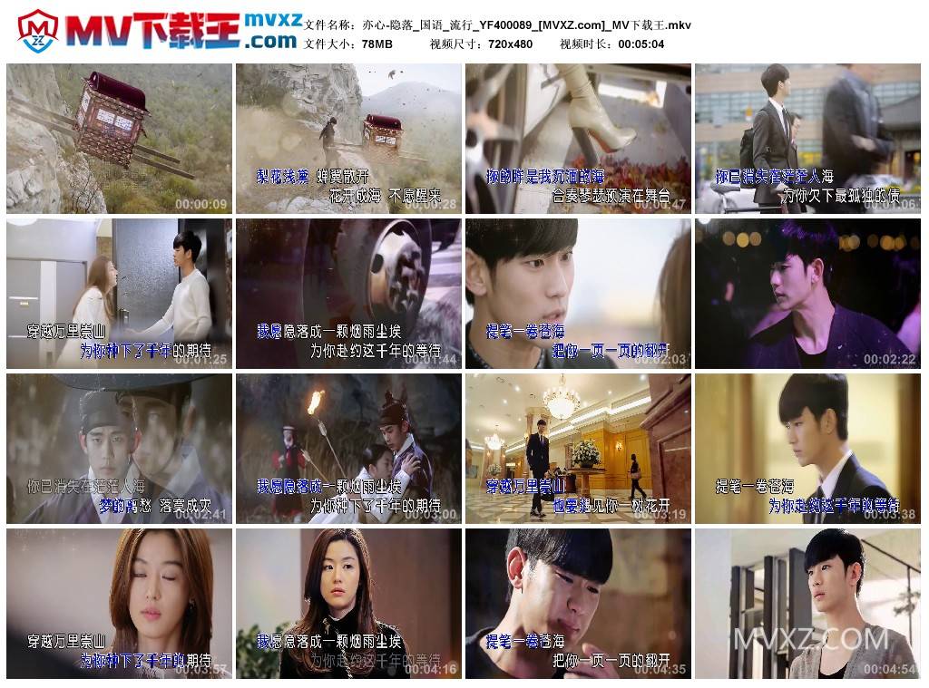 亦心-隐落_国语_流行_YF400089